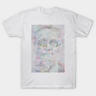 HERMANN HESSE - watercolor and acrylic portrait T-Shirt